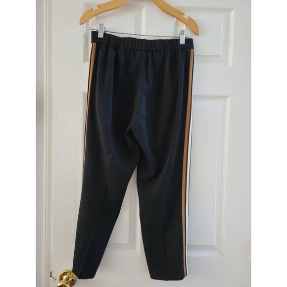 Aritzia Babaton Womens conan Black pants side stripe size 6 Career Professional - Picture 3 of 10
